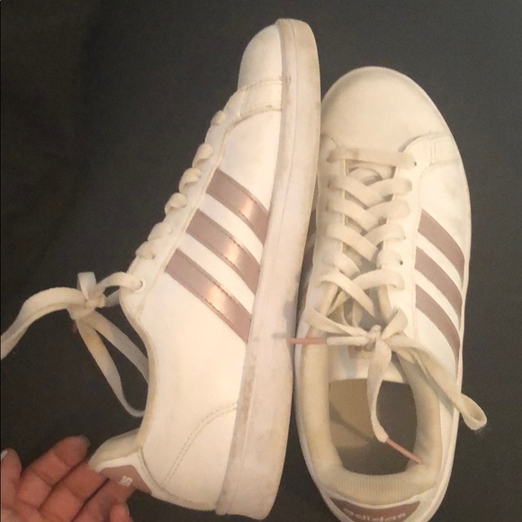 Shoes - Rose gold adidas cloud foam